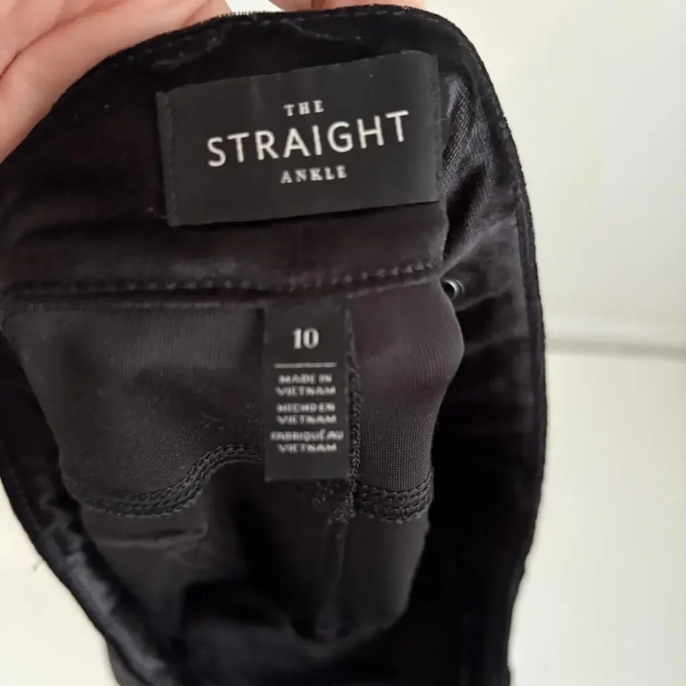 White House Black Market | Black Velour Crushed Velvet‎ Convertible Pants Sz 10